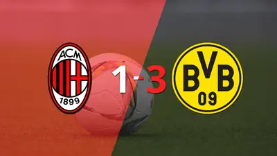 Borussia Dortmund se impuso 3 a 1 en su visita a Milan Borussia Dortmund se impuso 3 a 1 en su visita a Milan