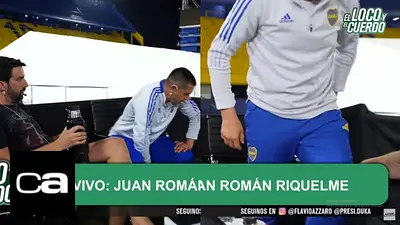 Juan Román Riquelme, Flavio Azzaro, Andrés Ducatenzeiler, El Loco y el Cuerdo, deportes. Juan Román Riquelme, Flavio Azzaro, Andrés Ducatenzeiler, El Loco y el Cuerdo, deportes.