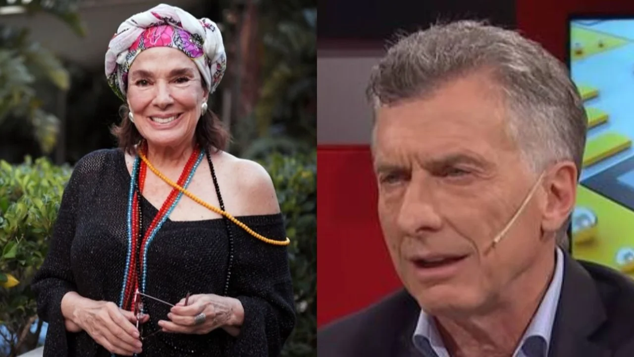 Graciela Borges. Mauricio Macri