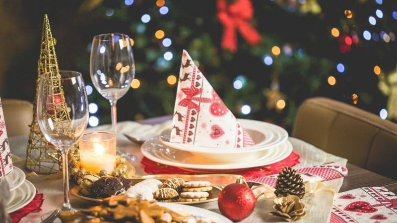 navidad, cena de navidad, cena