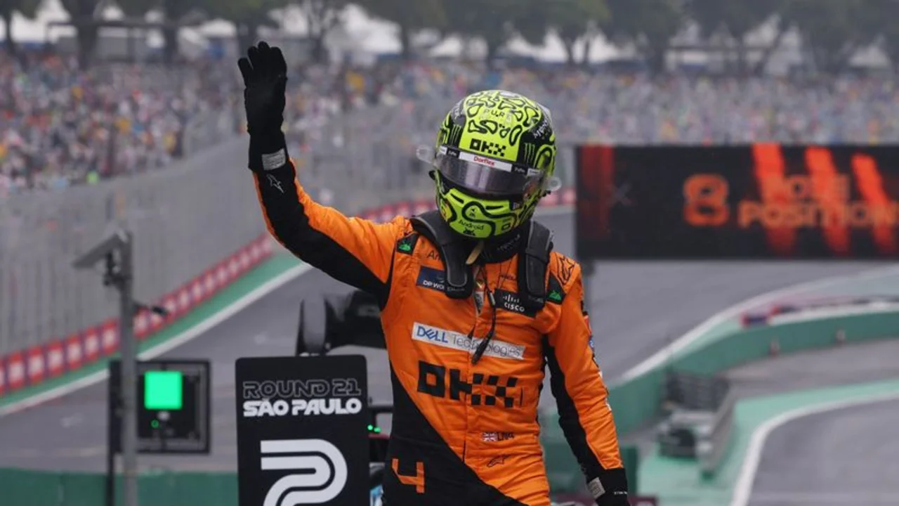 Norris logra la pole en Brasil; Verstappen partirá en el puesto 17