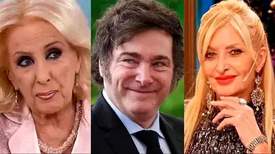 Mirtha Legrand, Javier Milei y Yuyito González Mirtha Legrand, Javier Milei y Yuyito González