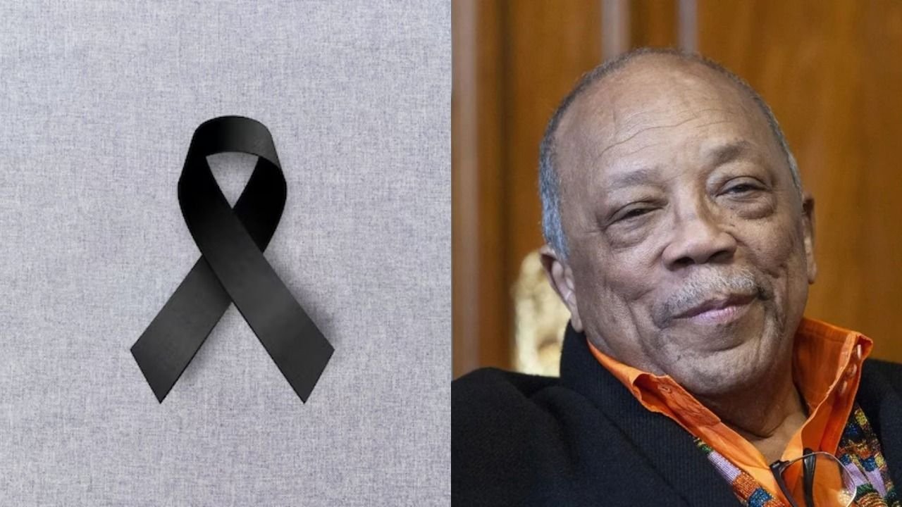 Símbolo de luto y Quincy Jones