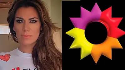 Flor de la V y el logo de El Trece Flor de la V y el logo de El Trece
