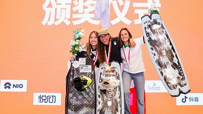 Eugenia de Armas en al podio. Eugenia de Armas en al podio.