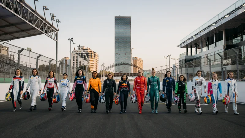 Las pilotos de la F1 Academy 2024.