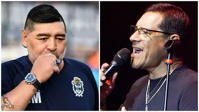 Diego Maradona y Rubén Ehizaguirre. Diego Maradona y Rubén Ehizaguirre.