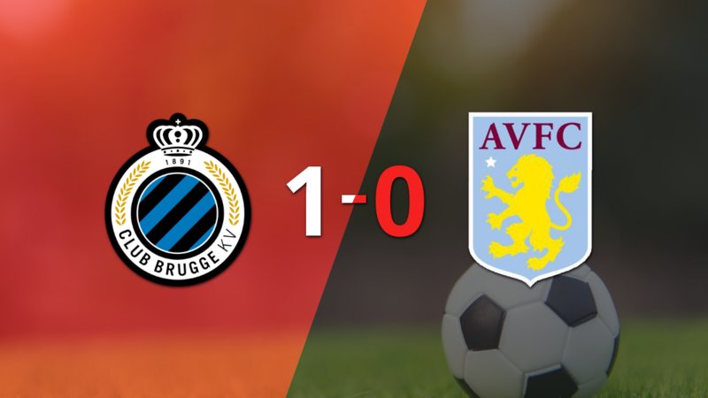Con gol de penal de Hans Vanaken, Club Brugge le ganó a Aston Villa por 1 a 0