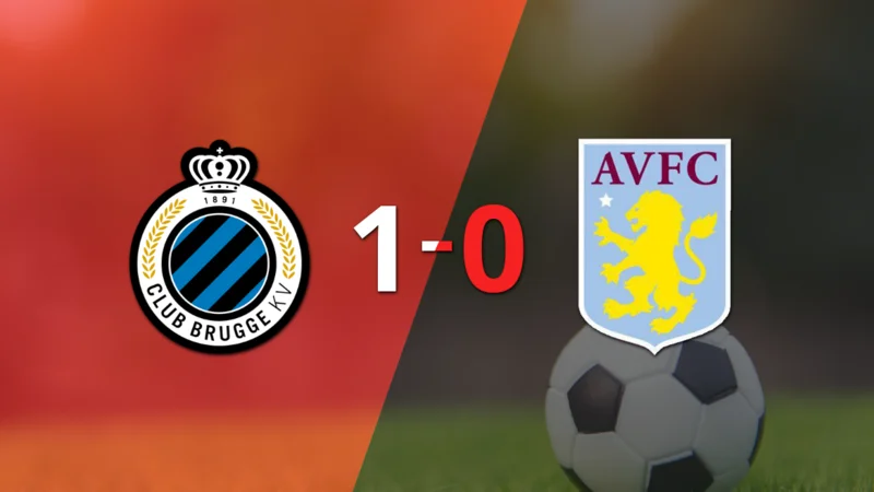 Con gol de penal de Hans Vanaken, Club Brugge le ganó a Aston Villa por 1 a 0
