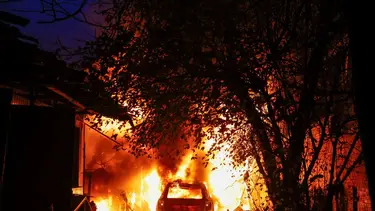 Dos heridos en un ataque ruso con drones contra Kiev, según las autoridades municipales