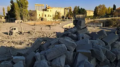 Un ataque israelí destruye un edificio de la época otomana cerca de las ruinas de Baalbek Un ataque israelí destruye un edificio de la época otomana cerca de las ruinas de Baalbek