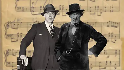 Carlos Gardel y Bartolomé Mitre. Carlos Gardel y Bartolomé Mitre.