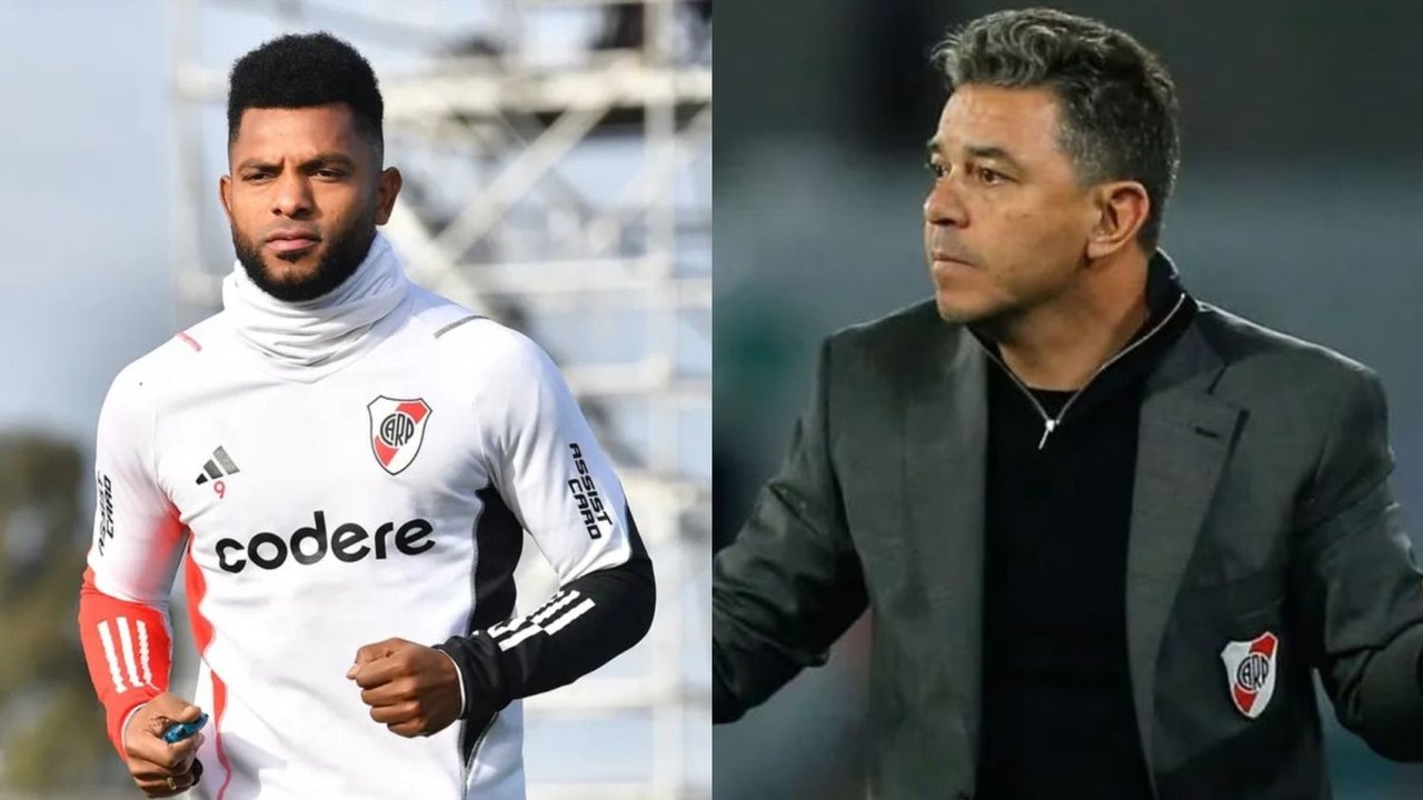 River Plate Marcelo Gallardo Miguel Borja