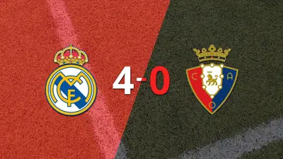 Con triplete y gran actuación de Vinicius Júnior, Real Madrid goleó a Osasuna Con triplete y gran actuación de Vinicius Júnior, Real Madrid goleó a Osasuna