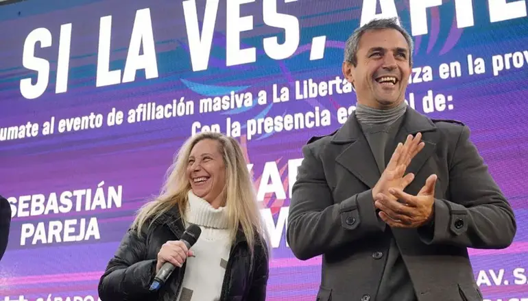 MartÃ­n Menem y Karina Milei de gira por Chaco y Corrientes: "Mi candidata"