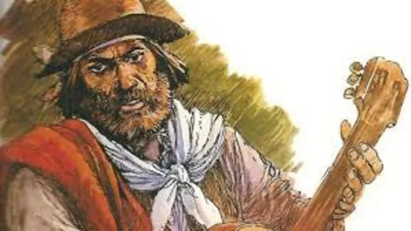 Ilustración del gaucho Martín Fierro