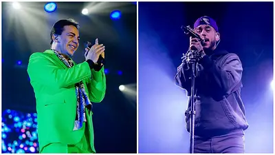 Cristian Castro y Ulises Bueno. Cristian Castro y Ulises Bueno.