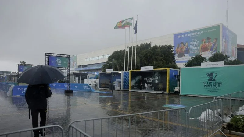 Aplazada la jornada inaugural de la Copa BJK de tenis por alerta meteorológica extrema en España
