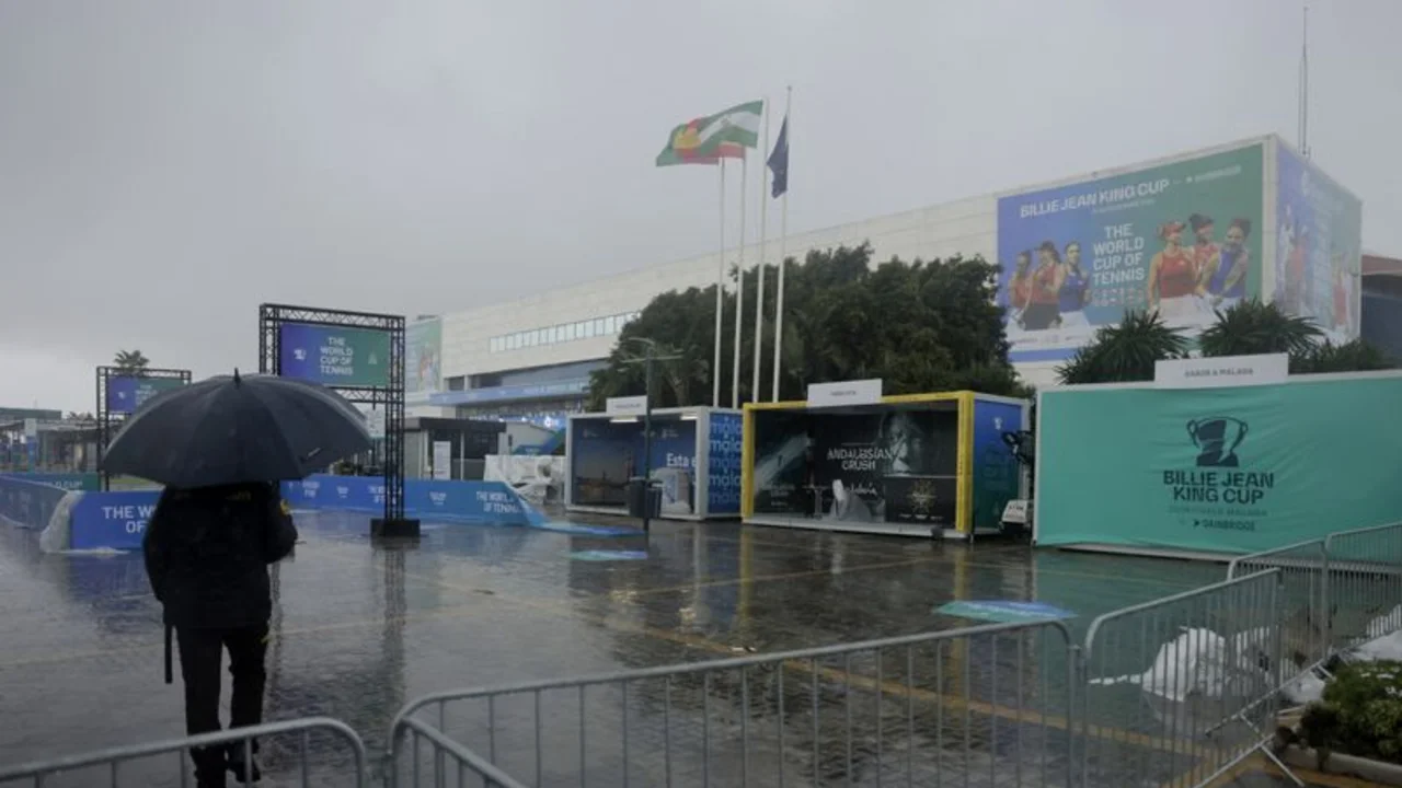 Aplazada la jornada inaugural de la Copa BJK de tenis por alerta meteorológica extrema en España
