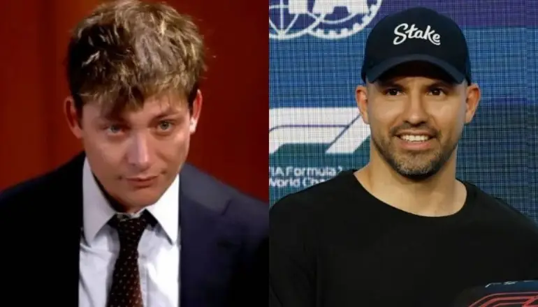 El Kun Agüero fue a la Casa Rosada y se reunió con Santiago Caputo