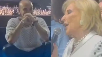 Abel Pintos y Mirtha Legrand en el Luna Park Abel Pintos y Mirtha Legrand en el Luna Park