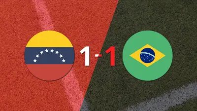 Venezuela no pudo en casa ante Brasil y empataron 1-1 Venezuela no pudo en casa ante Brasil y empataron 1-1