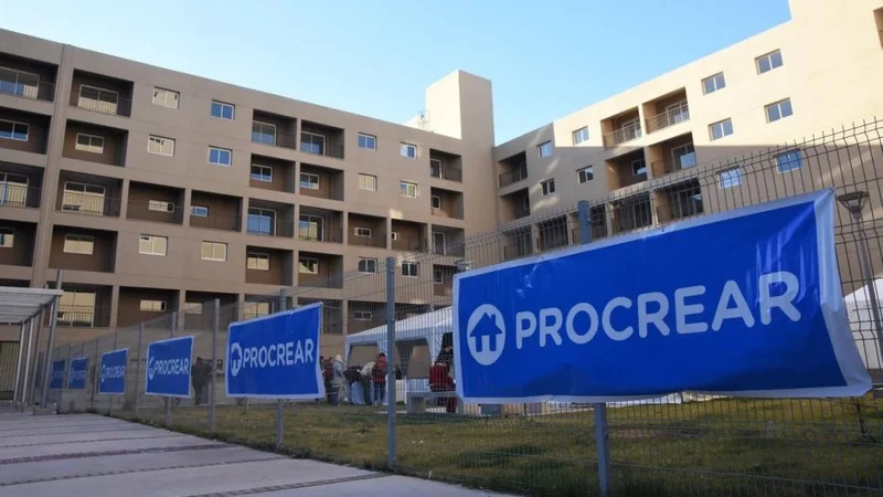 Imagen de los edificios hechos por el plan Procrear 