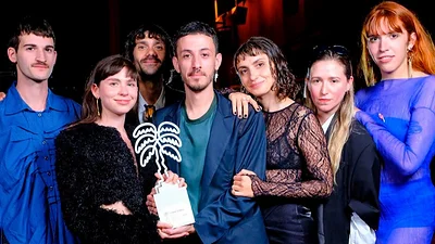 Durante la premiación del Canneseries Durante la premiación del Canneseries