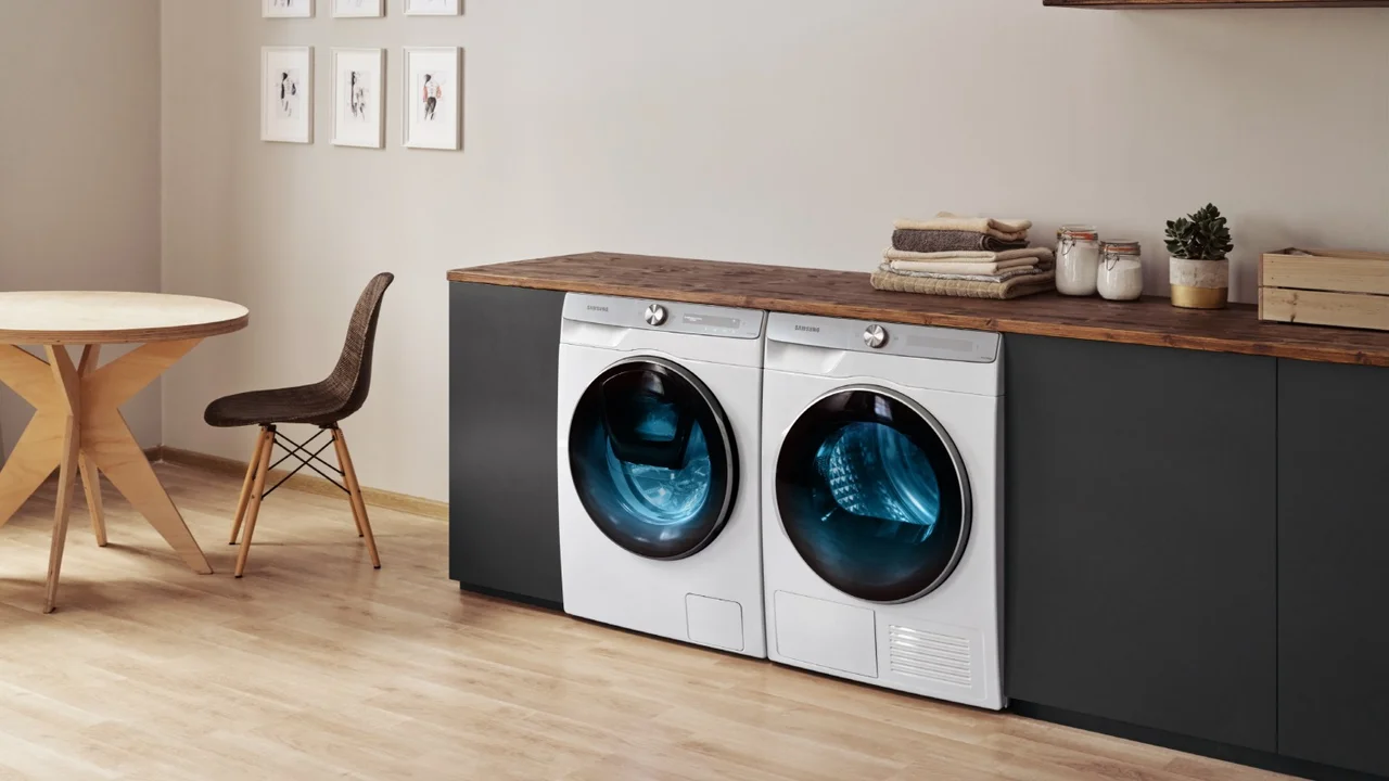 Lavarropas inteligentes de Samsung.