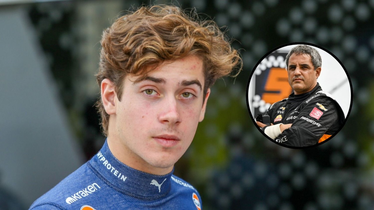 Franco Colapinto y Juan Pablo Montoya.
