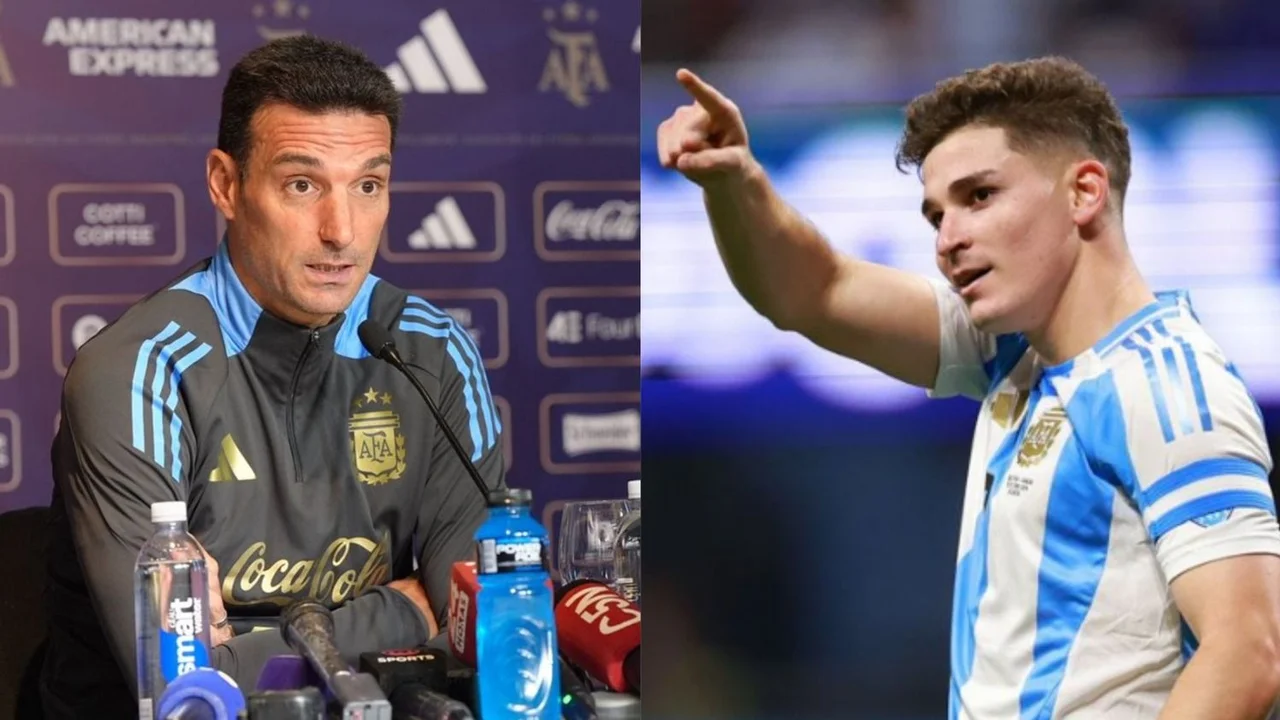 Julián Álvarez Lionel Scaloni Selección Argentina