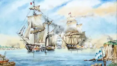 La batalla de la Vuelta de Obligado. La batalla de la Vuelta de Obligado.