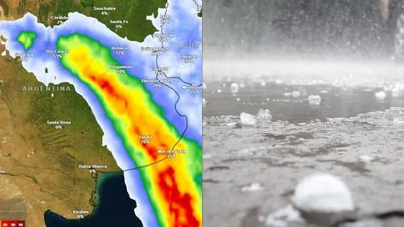 Cuándo va a caer granizo en Argentina