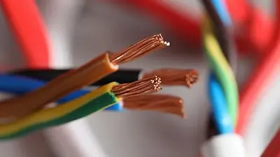 electricidad, colores, cables electricidad, colores, cables