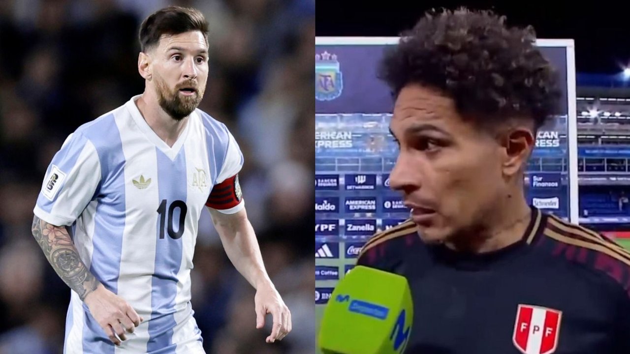 Lionel Messi Paolo Guerrero Selección Argentina Perú