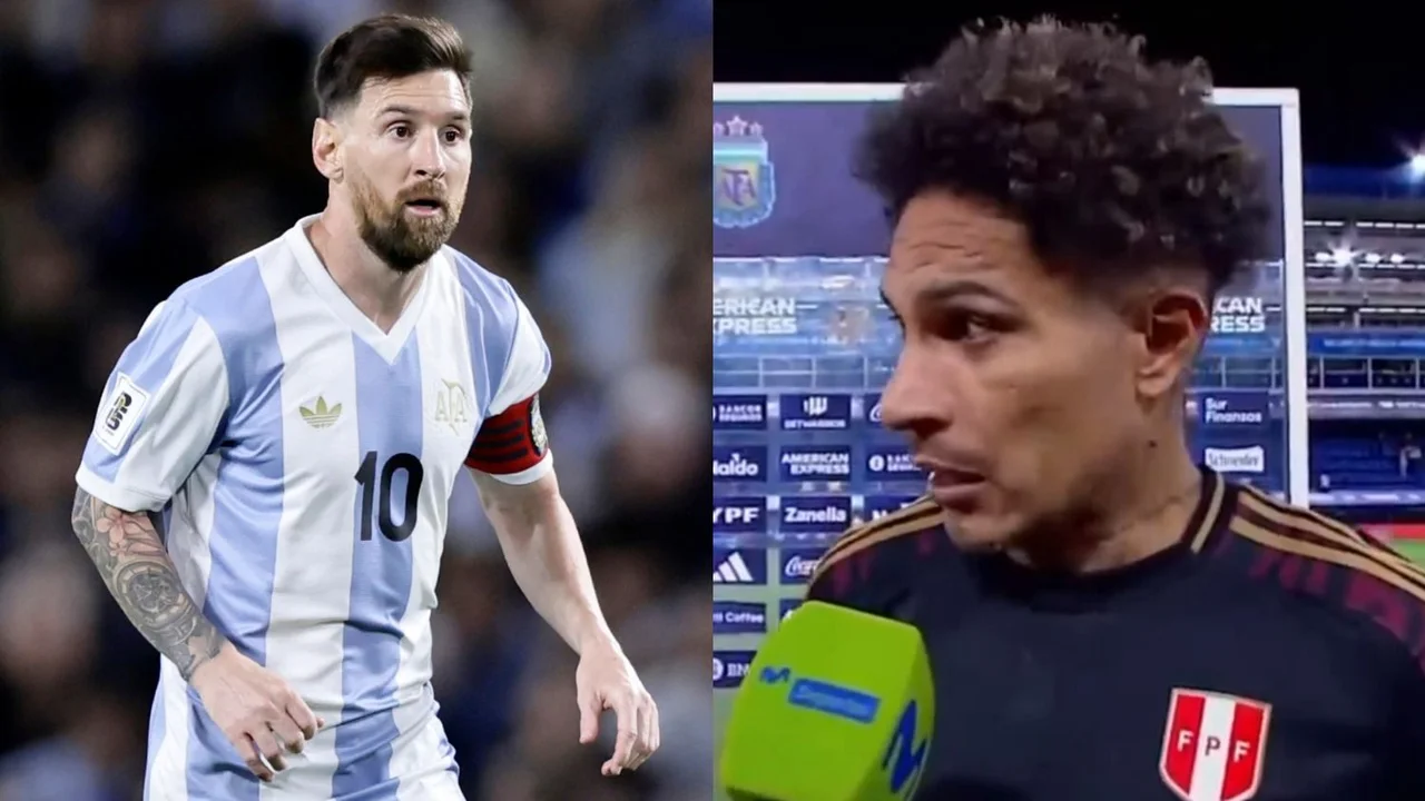 Lionel Messi Paolo Guerrero Selección Argentina Perú