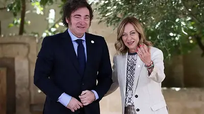 Javier Milei y Giorgia Meloni Javier Milei y Giorgia Meloni