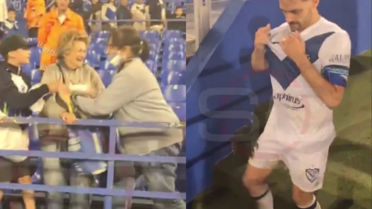 Insólito: un jugador de Vélez le dio su camiseta a un nene, una mujer se la sacó y se largó a llorar