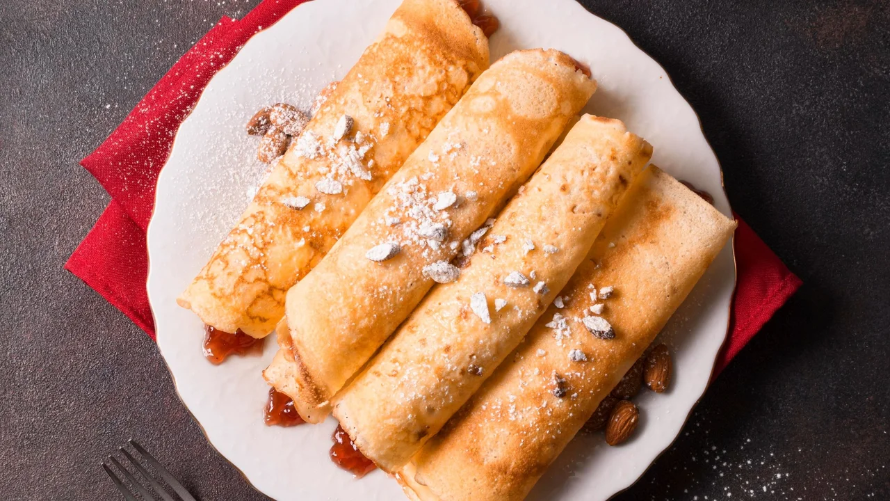 Panqueques con dulce de leche
