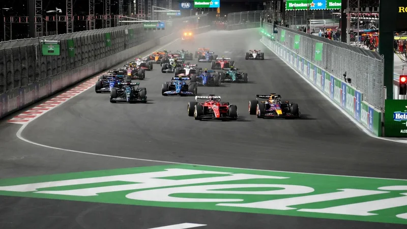 Largada del Gran Premio de Las Vegas 2023.