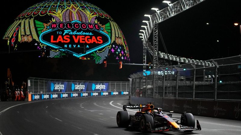 Max Verstappen en el GP de Las Vegas 2023.