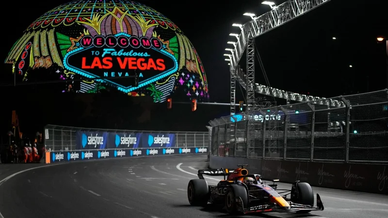 Max Verstappen en el GP de Las Vegas 2023.