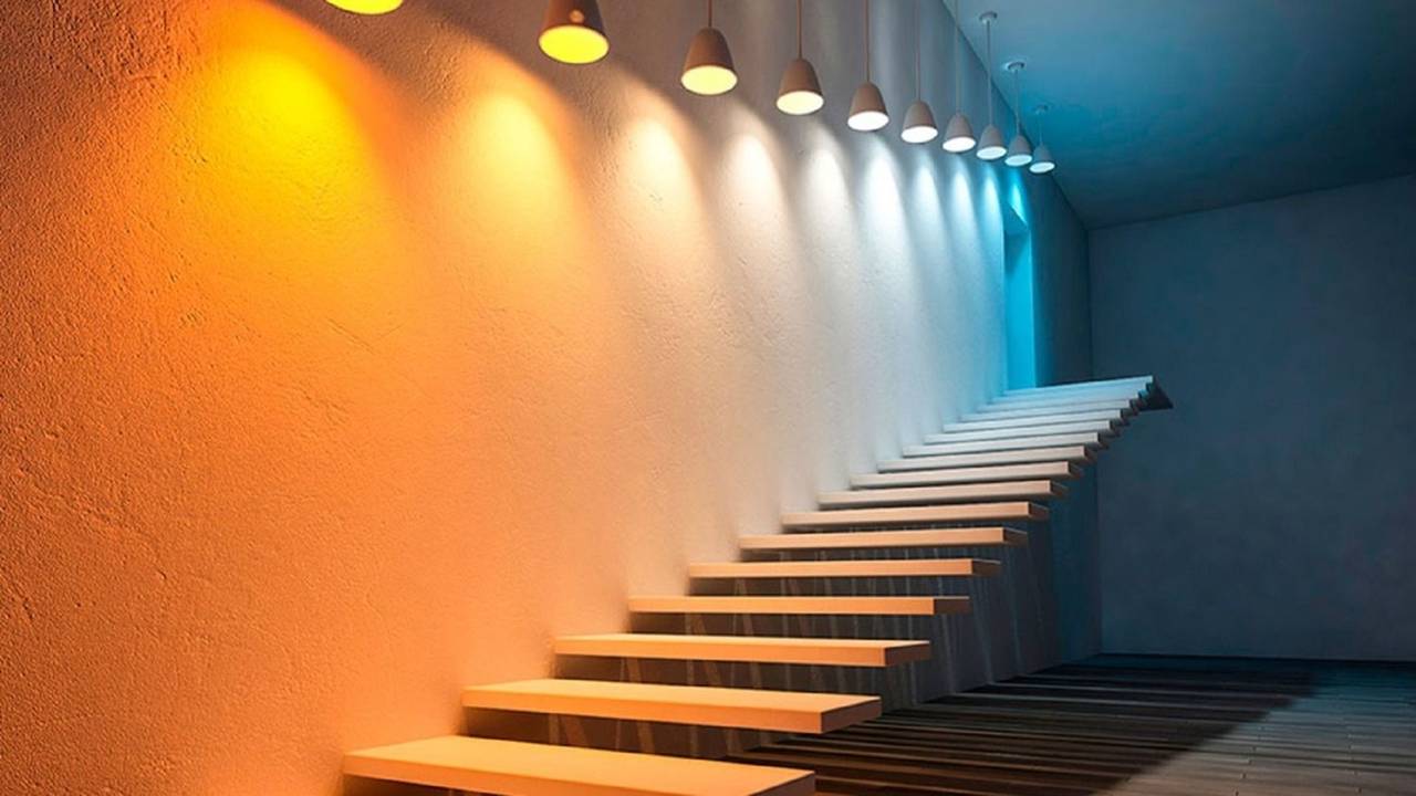 luz, electricidad, iluminación, luz fría, luz cálida