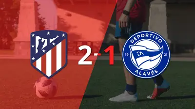 Atlético de Madrid da vuelta el marcador y triunfa 2 a 1 sobre Alavés con gol agónico Atlético de Madrid da vuelta el marcador y triunfa 2 a 1 sobre Alavés con gol agónico