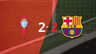 Celta empató 2-2 contra Barcelona sobre el final del partido Celta empató 2-2 contra Barcelona sobre el final del partido