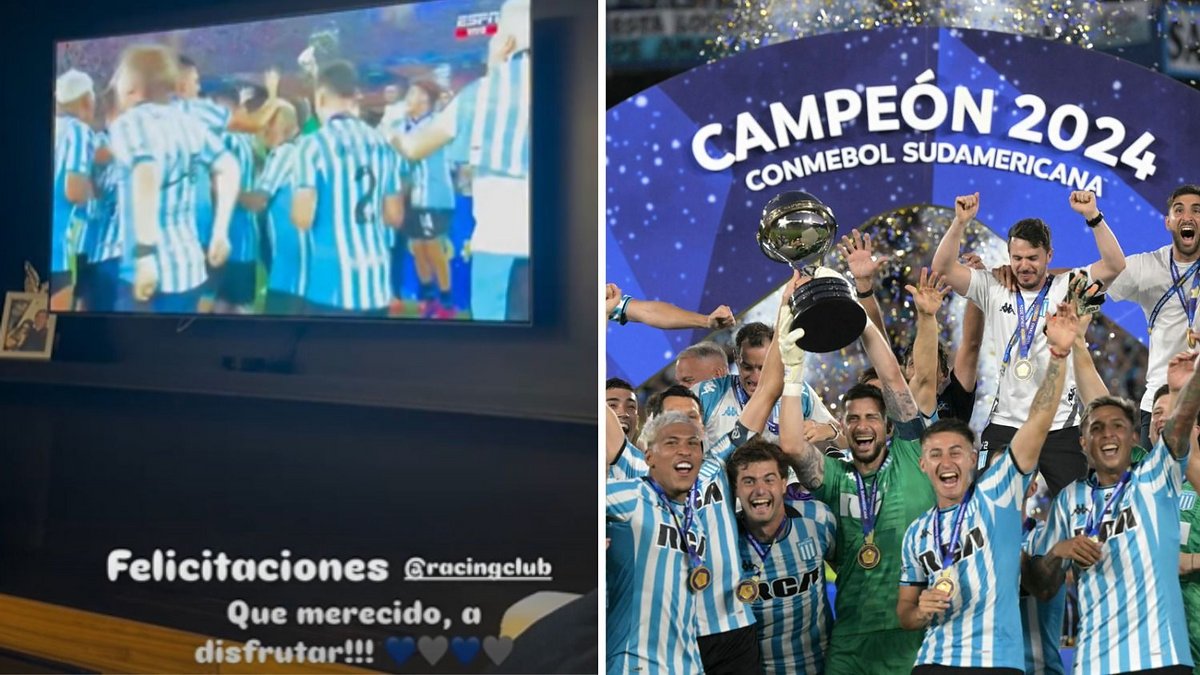 Un campeón del mundo festejó el triunfo de Racing en la Copa ...