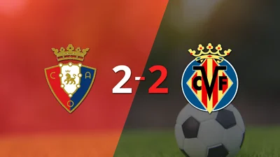 Con dos goles de Ante Budimir, Osasuna igualó ante Villarreal Con dos goles de Ante Budimir, Osasuna igualó ante Villarreal
