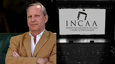 Carlos Pirovano y logo del INCAA Carlos Pirovano y logo del INCAA