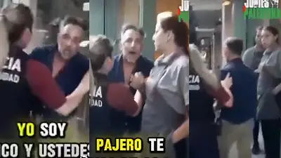 "Los ricos no van presos": el impactante video del hombre que atacó a personas en la calle "Los ricos no van presos": el impactante video del hombre que atacó a personas en la calle