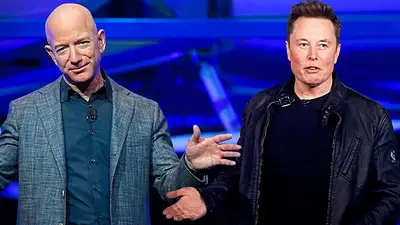 Jeff Bezos y Elon Musk Jeff Bezos y Elon Musk